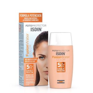 Fotoprotector isdin fusion water color spf 50 crema solare viso colorata 50 ml