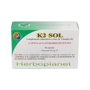 Herboplanet K2 Sol Integratore Alimentare 48 Capsule